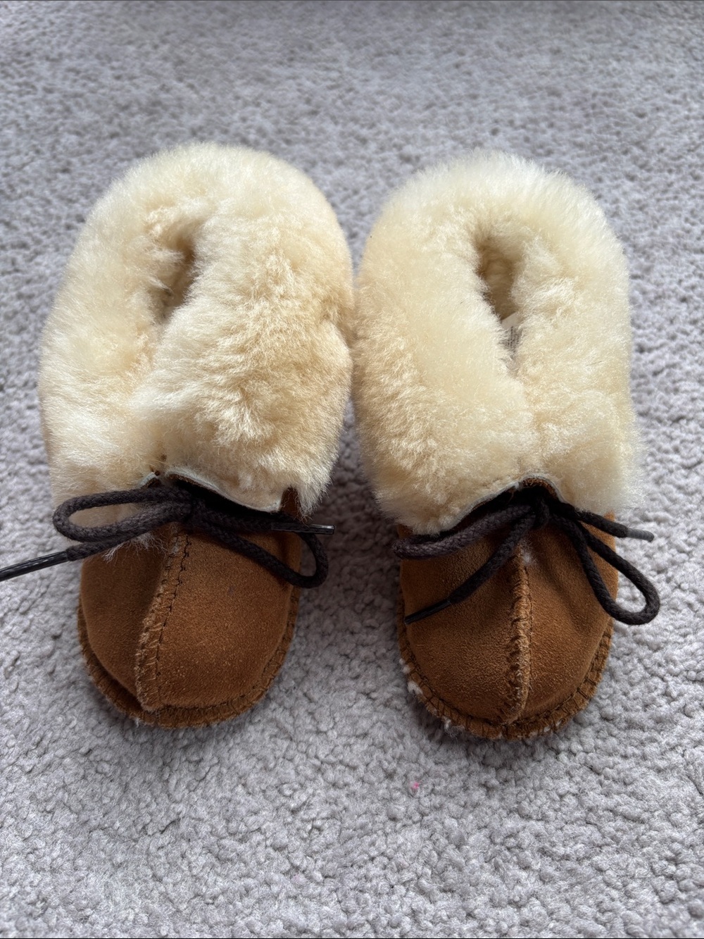 Minnetonka shearing-lined leather booties - so cute!